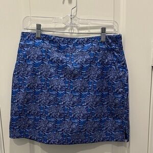 Vineyard Vines Blue and Black Patterned Mini Skort